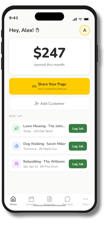 Kids Business App to Track Jobs, Customers, and Earnings
<br>